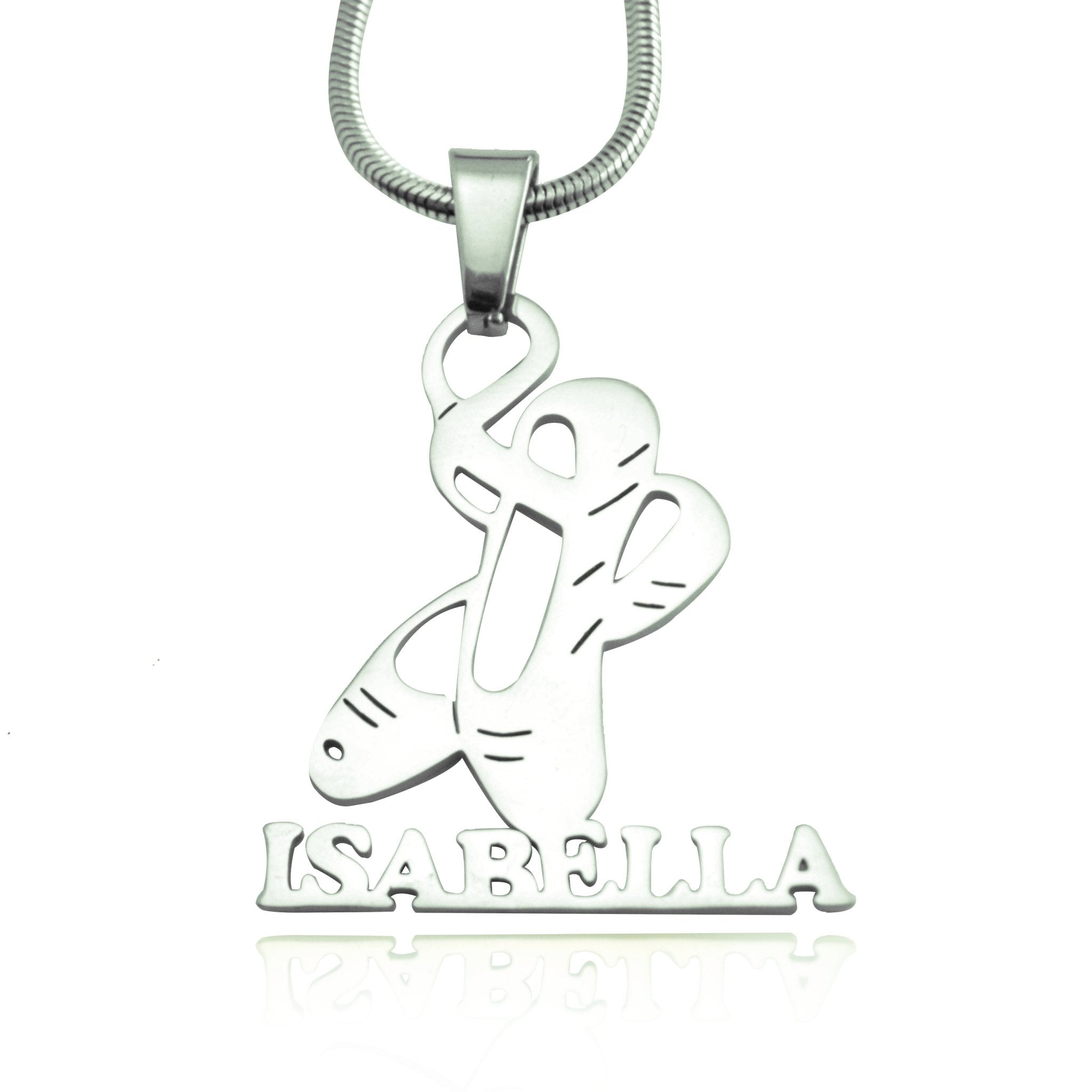 Ballet Name Necklace - Name Necklaces by Belle Fever