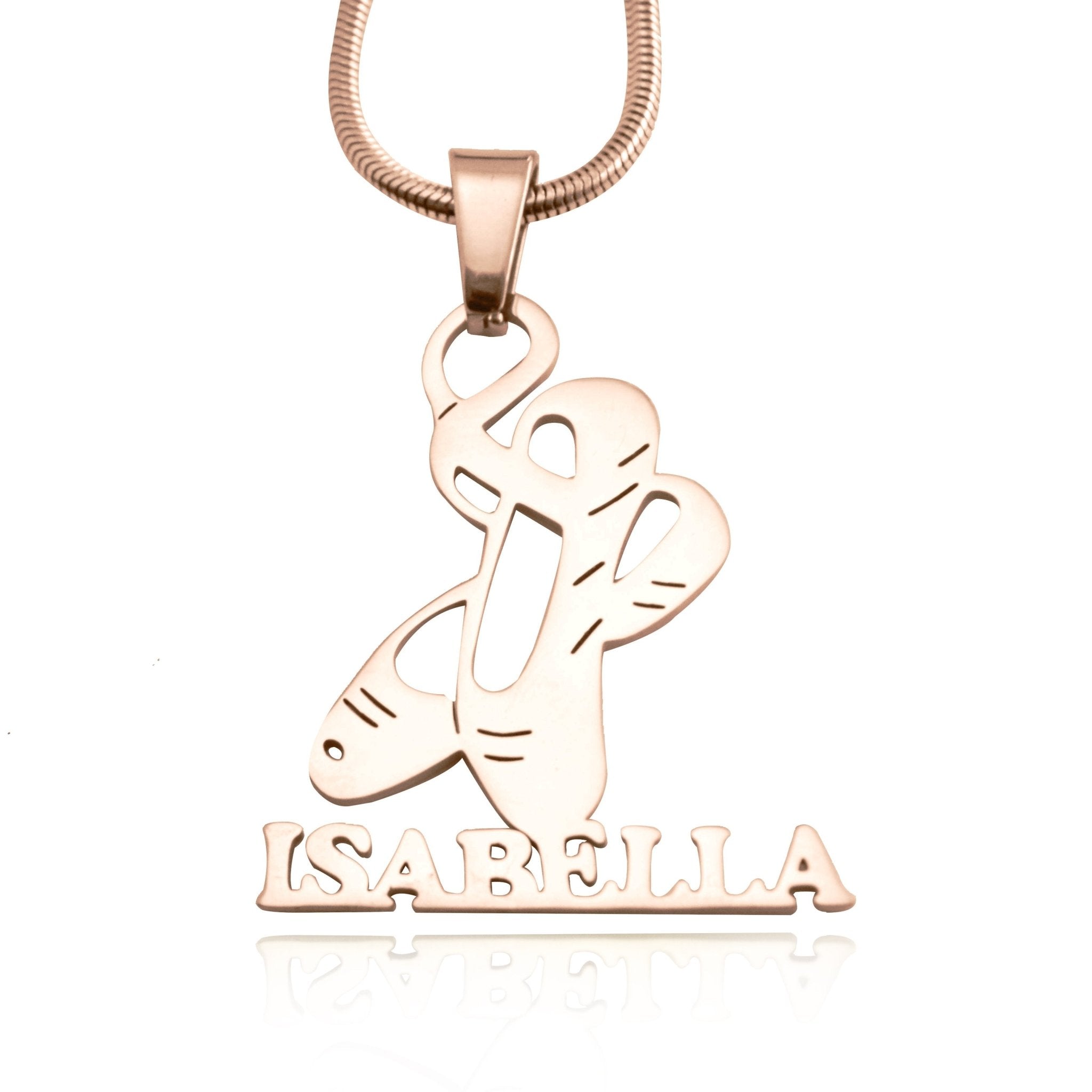 Ballet Name Necklace - Name Necklaces by Belle Fever
