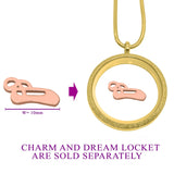 Ballet Shoe Charm for Dream Locket - Floating Dream Lockets by Belle Fever