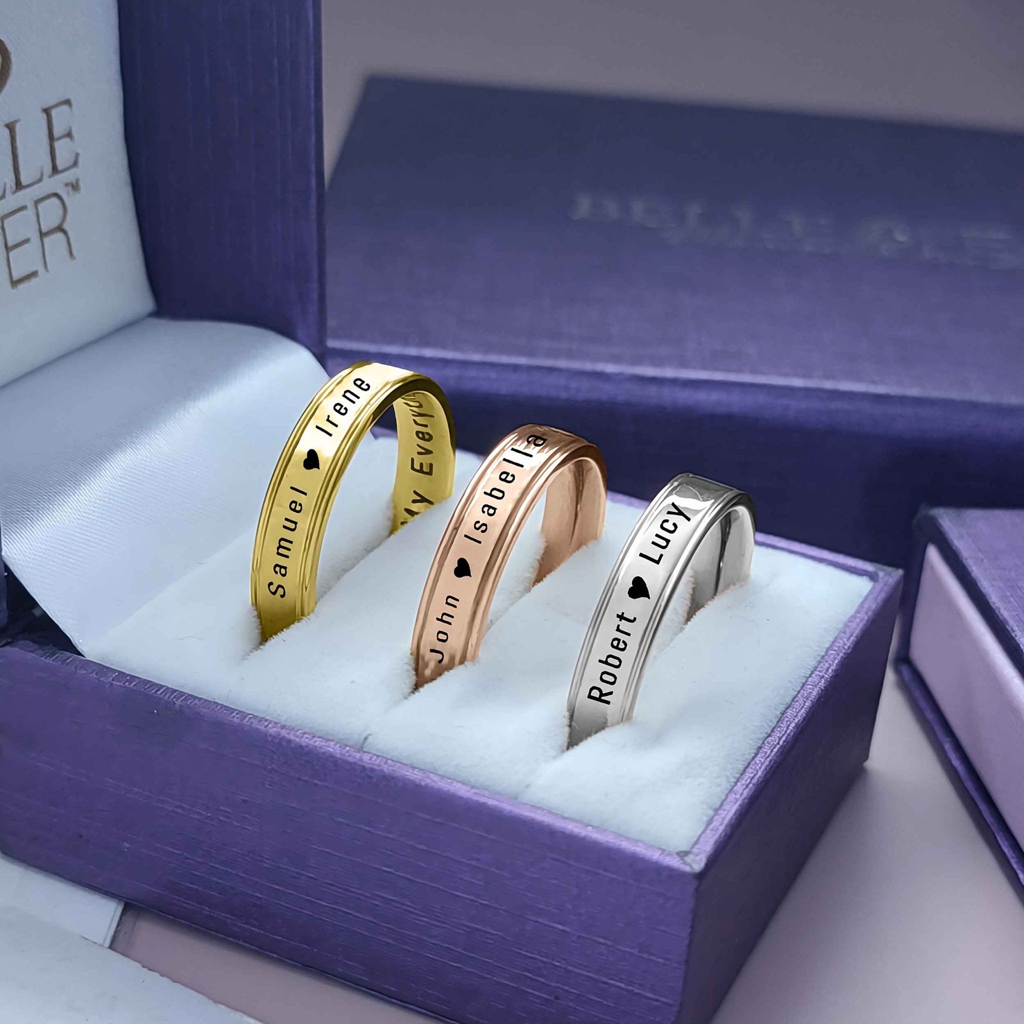 BF Personalised Ring - Rings by Belle Fever