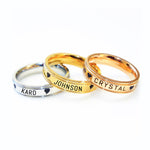 BF Personalised Ring - Rings by Belle Fever