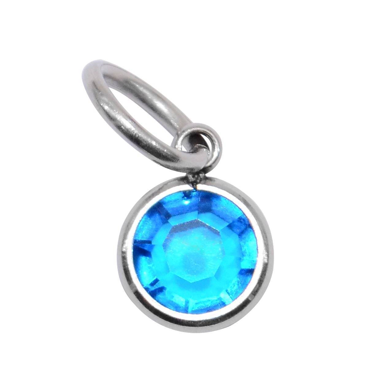Birthstone Hanging Charm for Keyring - Keyrings by Belle Fever