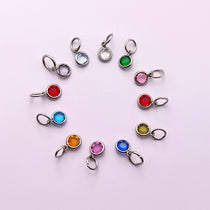 Birthstone Hanging Charm for Keyring - Keyrings by Belle Fever