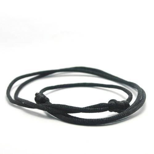Black Satin Cord for Necklace - Chains by Belle Fever