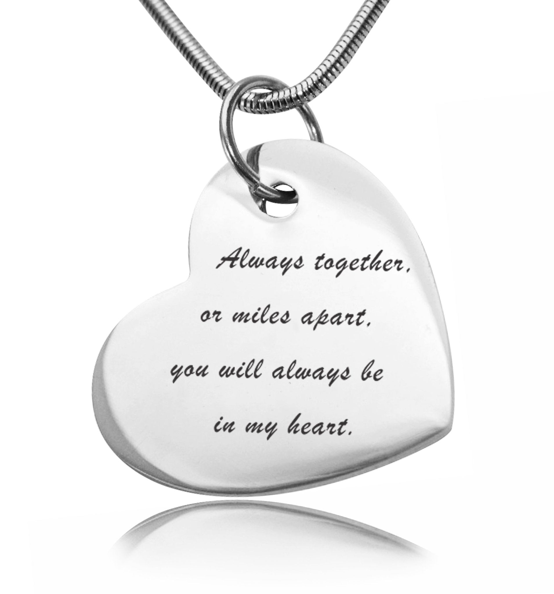 Bottom of My Heart Handwriting Necklace - Mothers Jewellery by Belle Fever