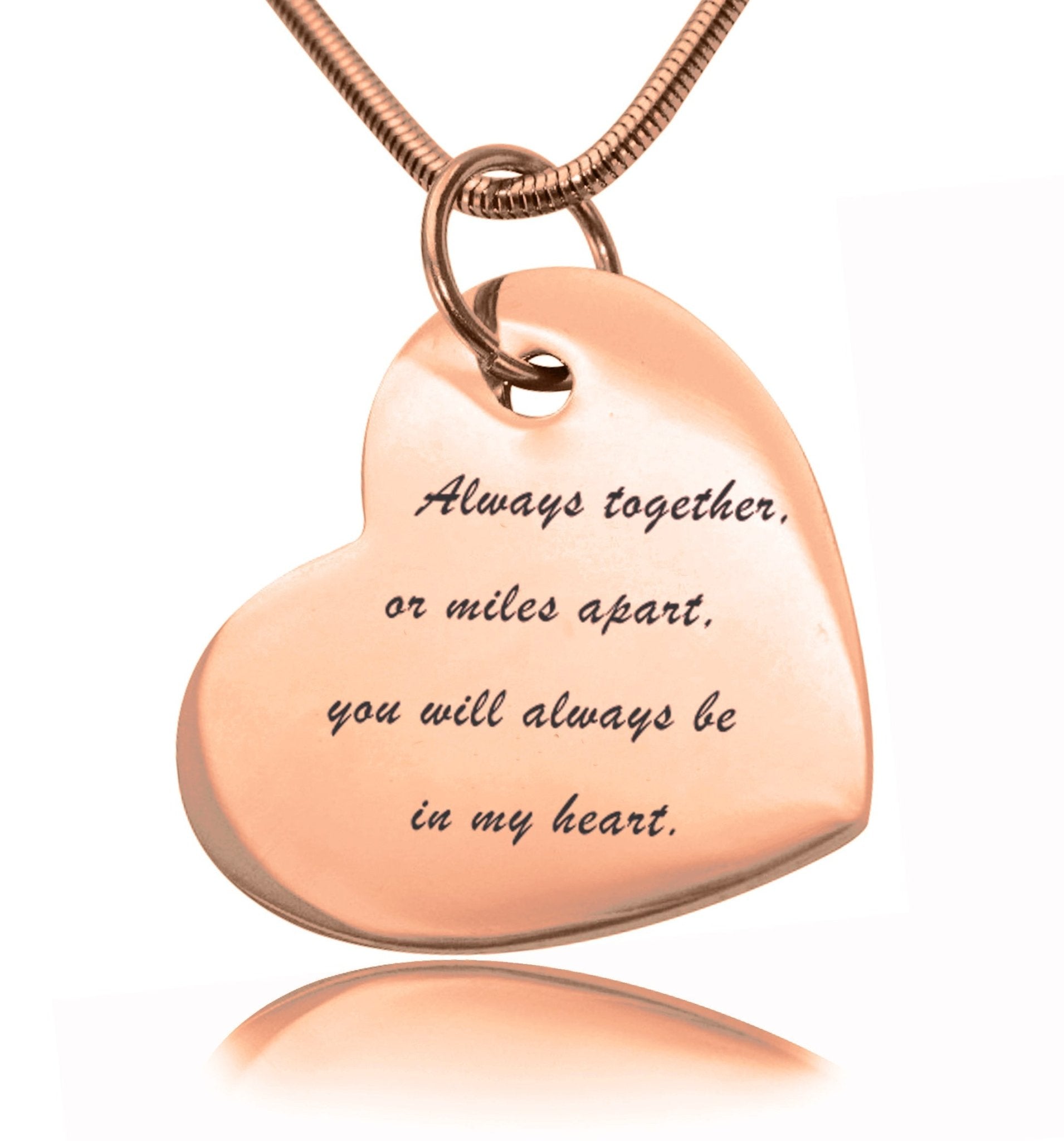 Bottom of My Heart Handwriting Necklace - Mothers Jewellery by Belle Fever