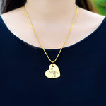 Bottom of My Heart Necklace - Mothers Jewellery by Belle Fever