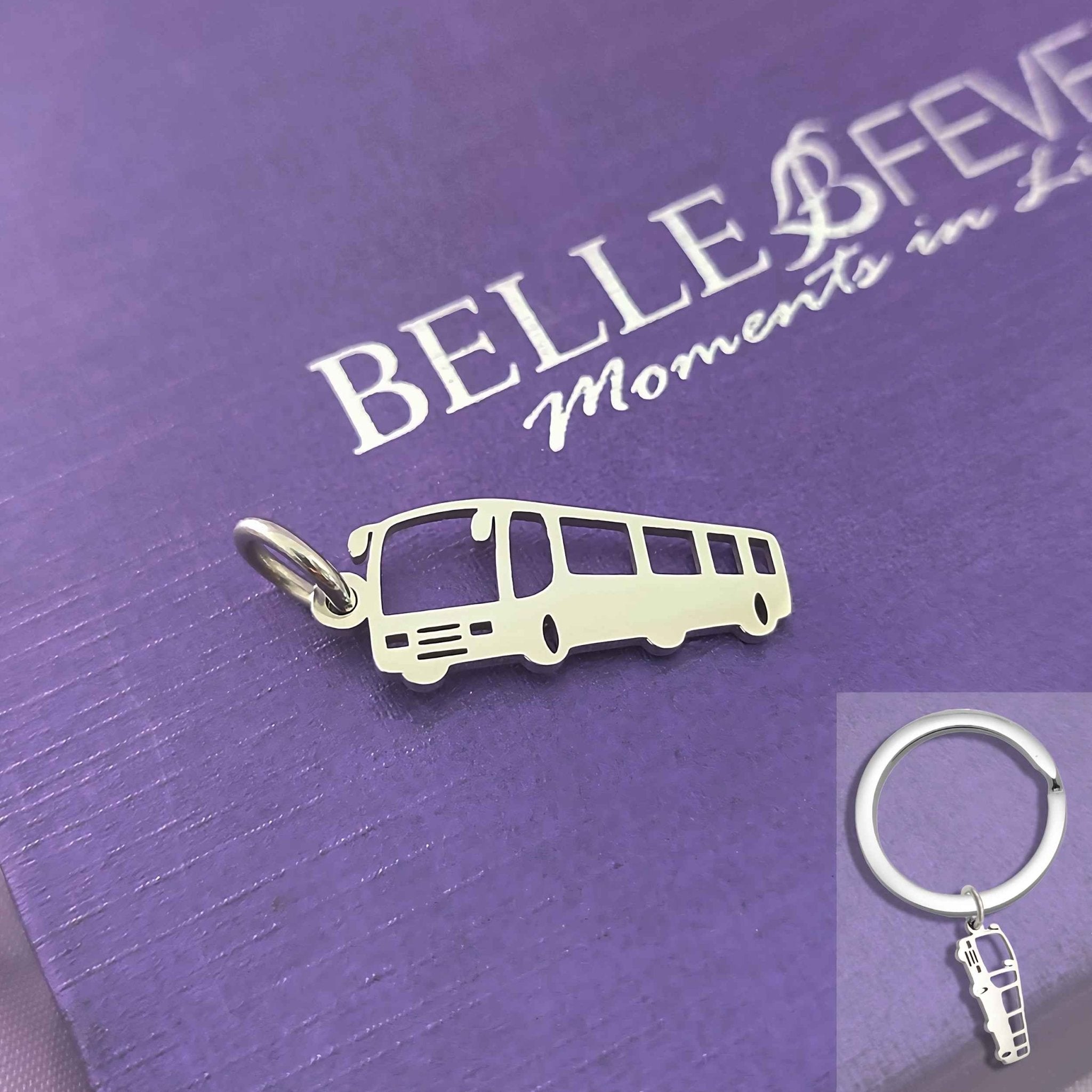 Bus Charm for Keyring - Keyrings by Belle Fever