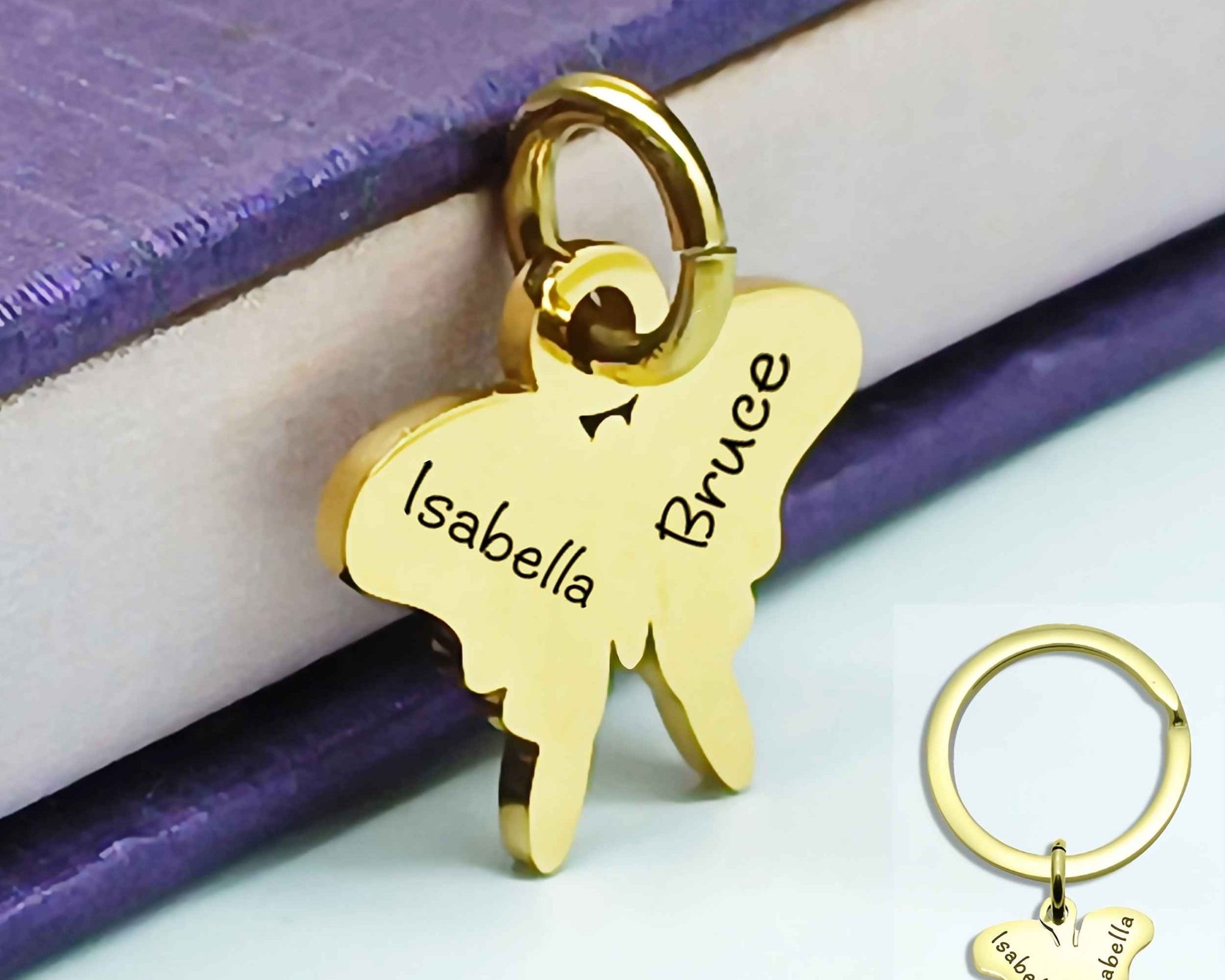 Butterfly Charm for Keyring - Keyrings by Belle Fever