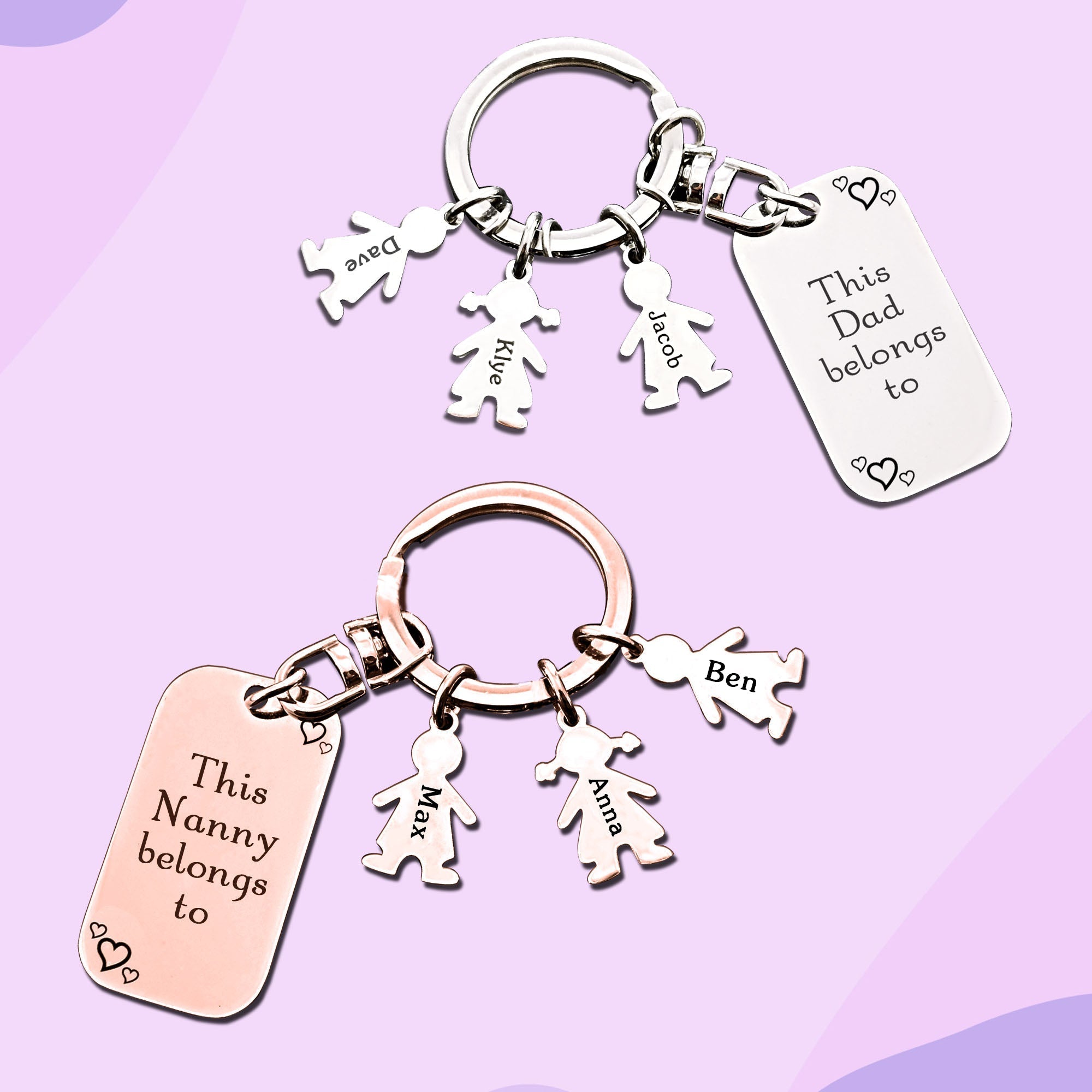 BUY ONE GET ONE Kids Love Keyring Tag - Deal