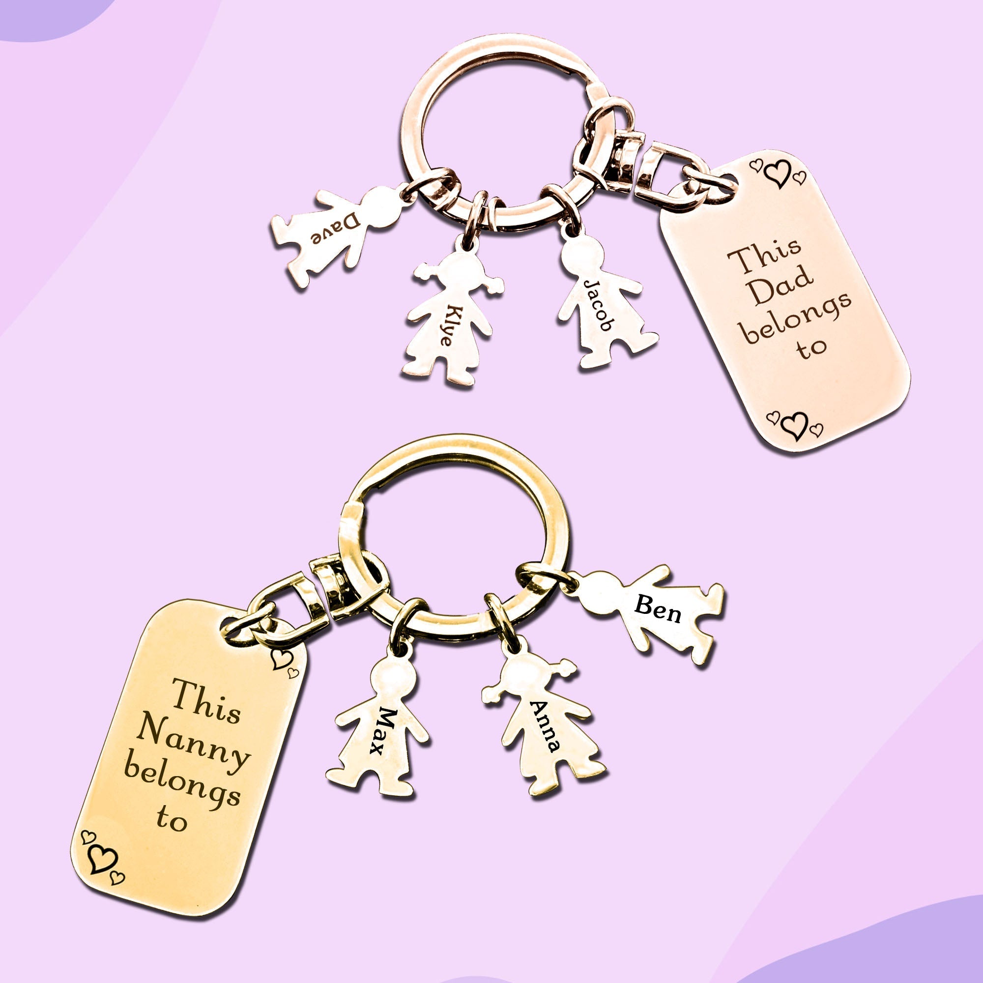 BUY ONE GET ONE Kids Love Keyring Tag - Deal