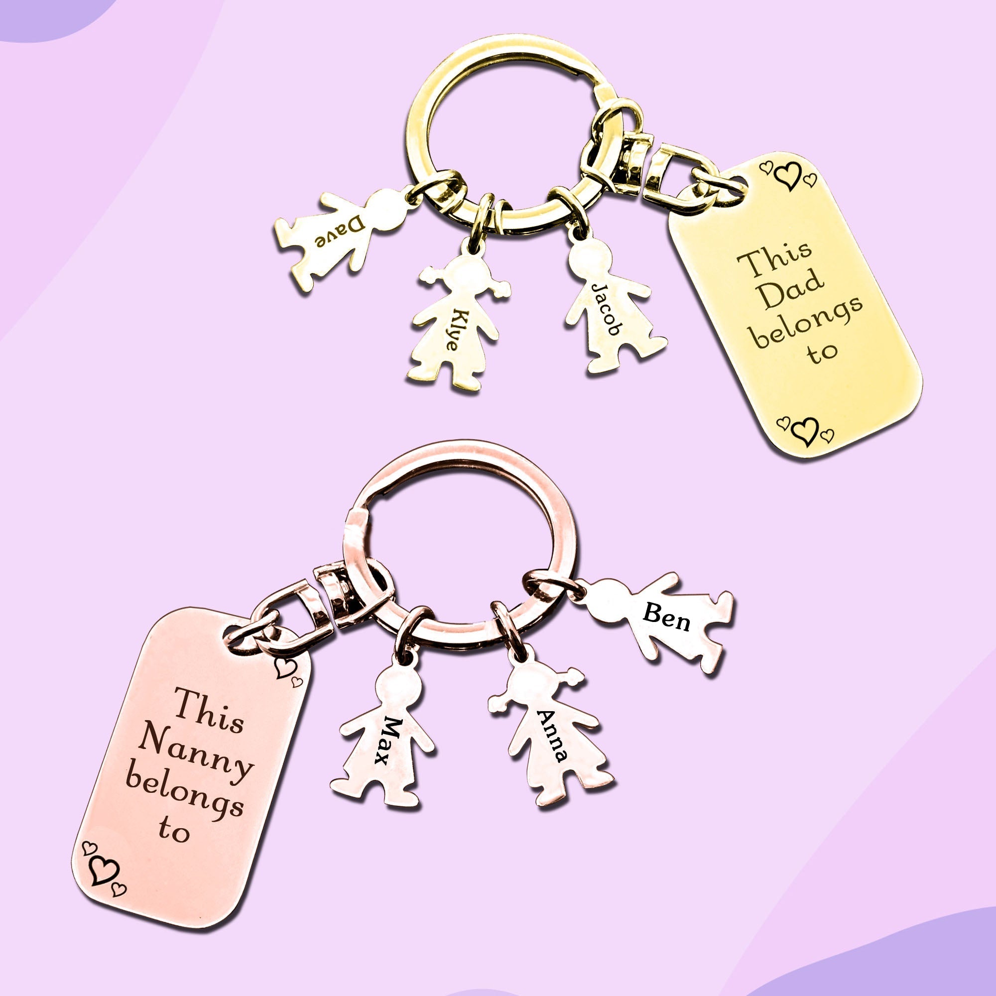 BUY ONE GET ONE Kids Love Keyring Tag - Deal