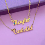 BUY ONE GET ONE Name Necklace (Birthstones Optional) - Deal