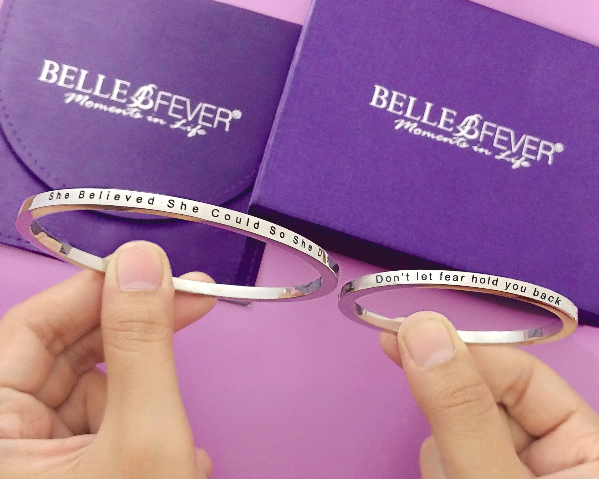 BUY ONE GET ONE She Believed She Could Personalised Bangle - Deal