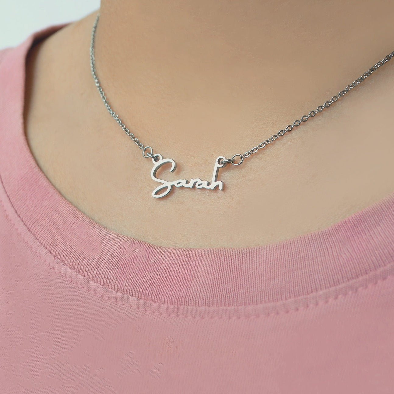 BUY ONE GET ONE Signature Name Necklace (Birthstones Optional) - Deal