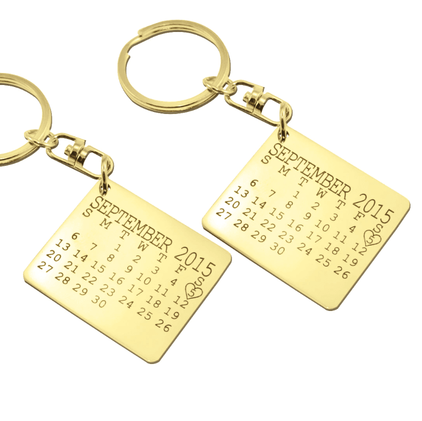 Calendar Keyrings Set of Two - Keyrings by Belle Fever