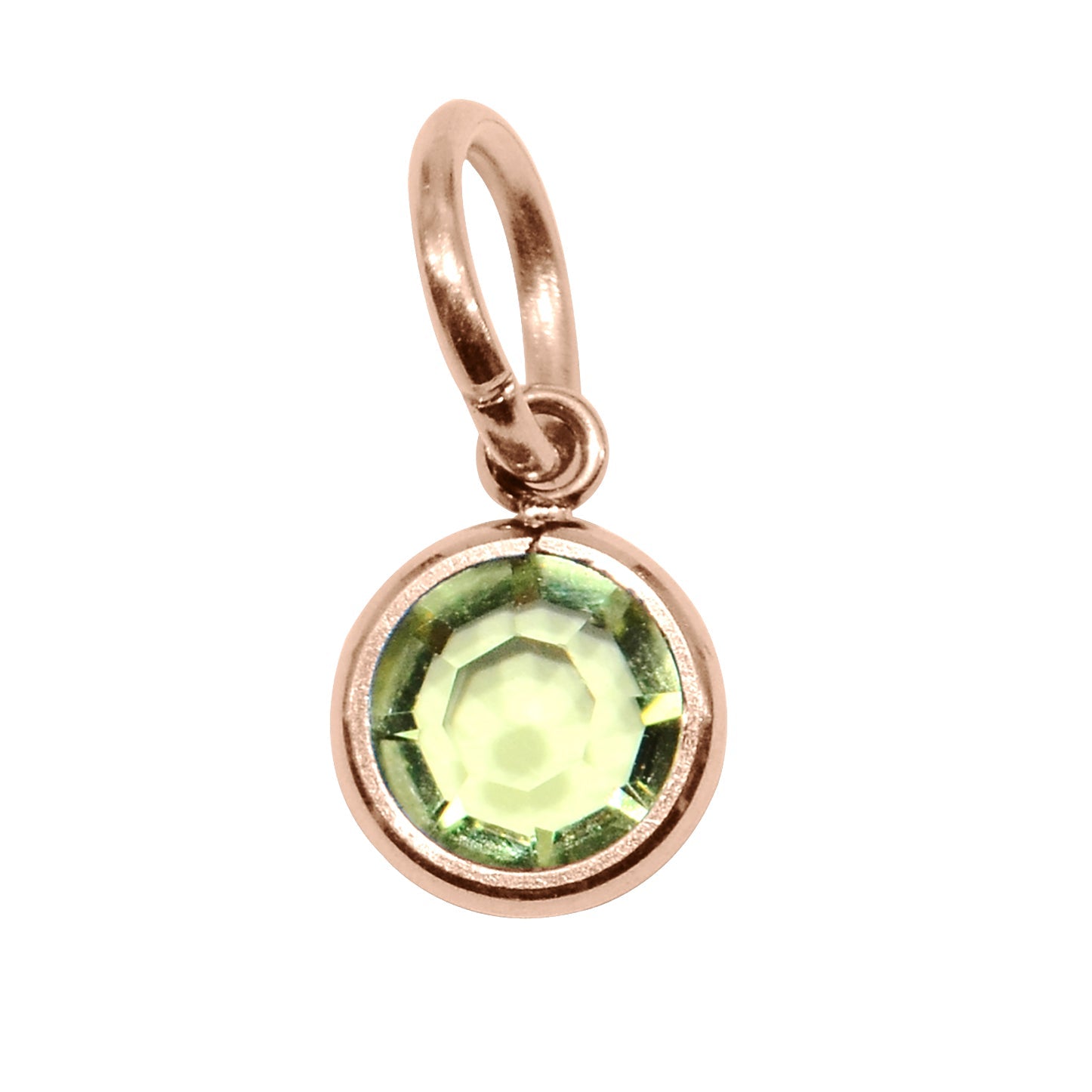 Choose 4th ROSE GOLD Hanging Birthstone Charm (Optional) - Options Variants