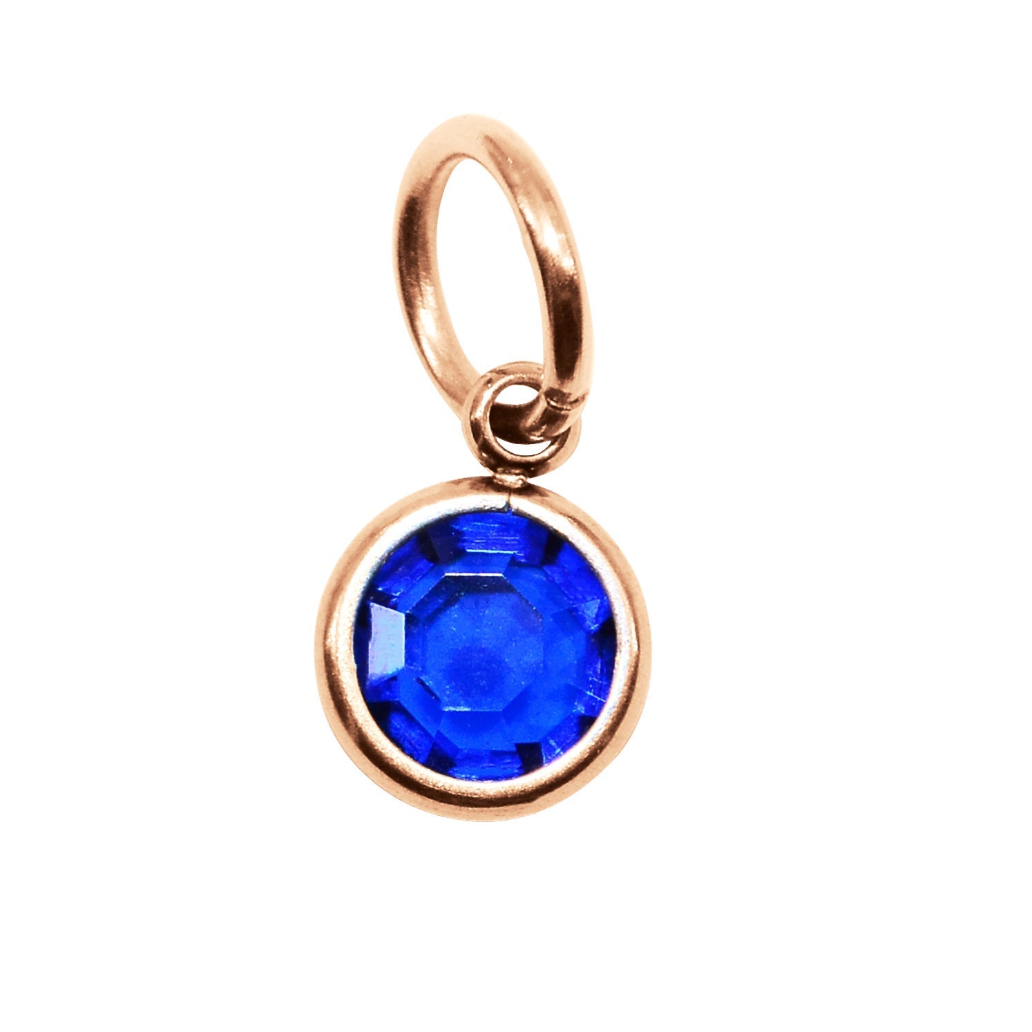 Choose 4th ROSE GOLD Hanging Birthstone Charm (Optional) - Options Variants