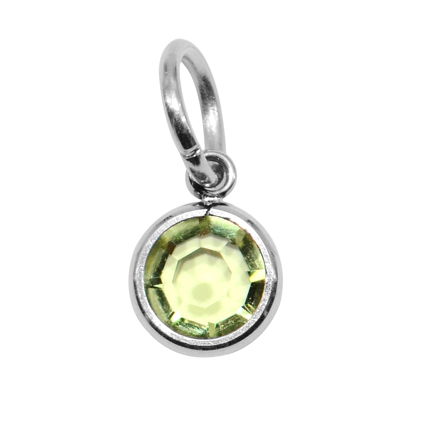Choose 4th SILVER Hanging Birthstone Charm (Optional) - Options Variants