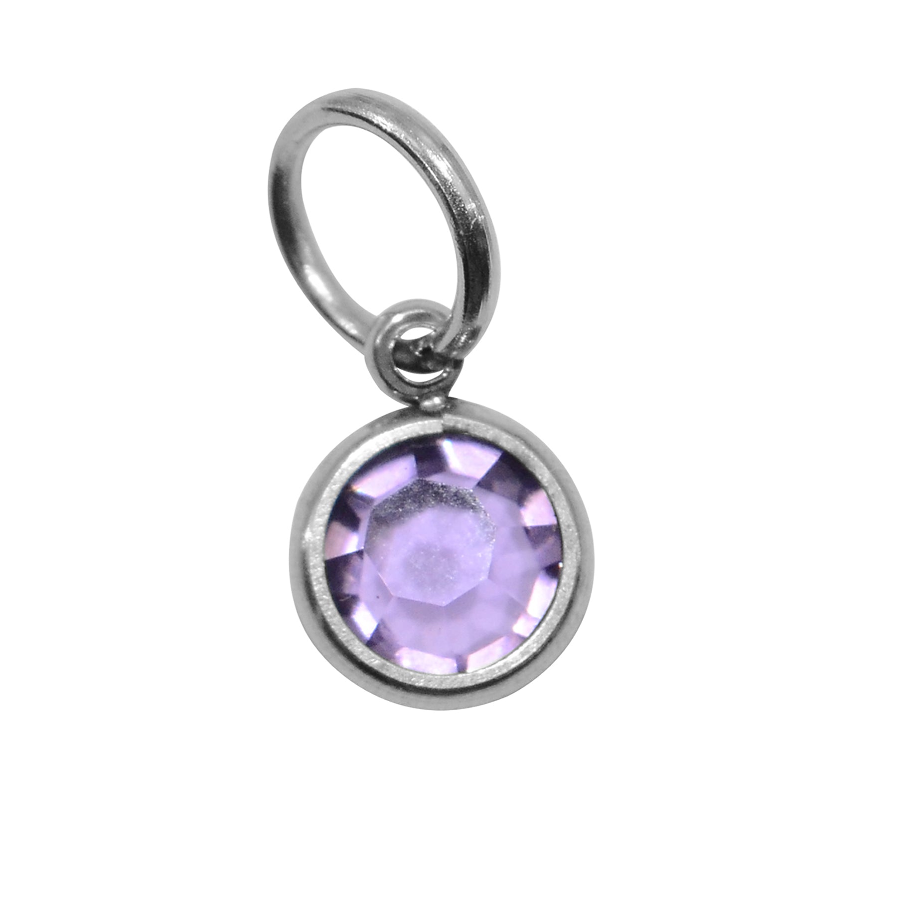 Choose 4th SILVER Hanging Birthstone Charm (Optional) - Options Variants