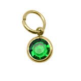Choose GOLD Hanging Birthstone Charm - Options Variants