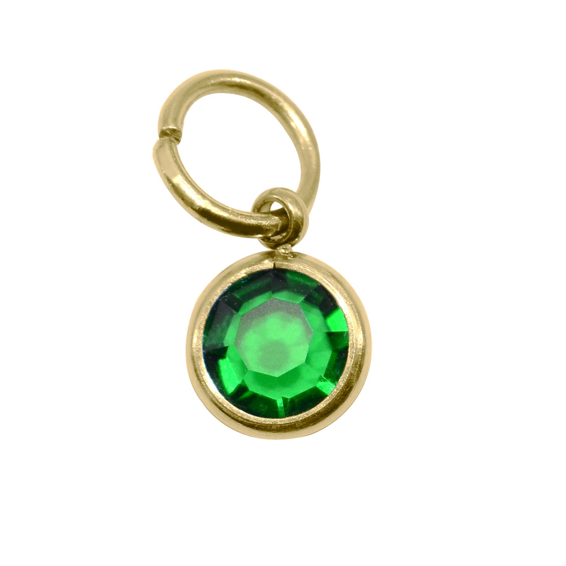 Choose GOLD Hanging Birthstone Charm - Options Variants