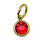 Choose GOLD Hanging Birthstone Charm - Options Variants