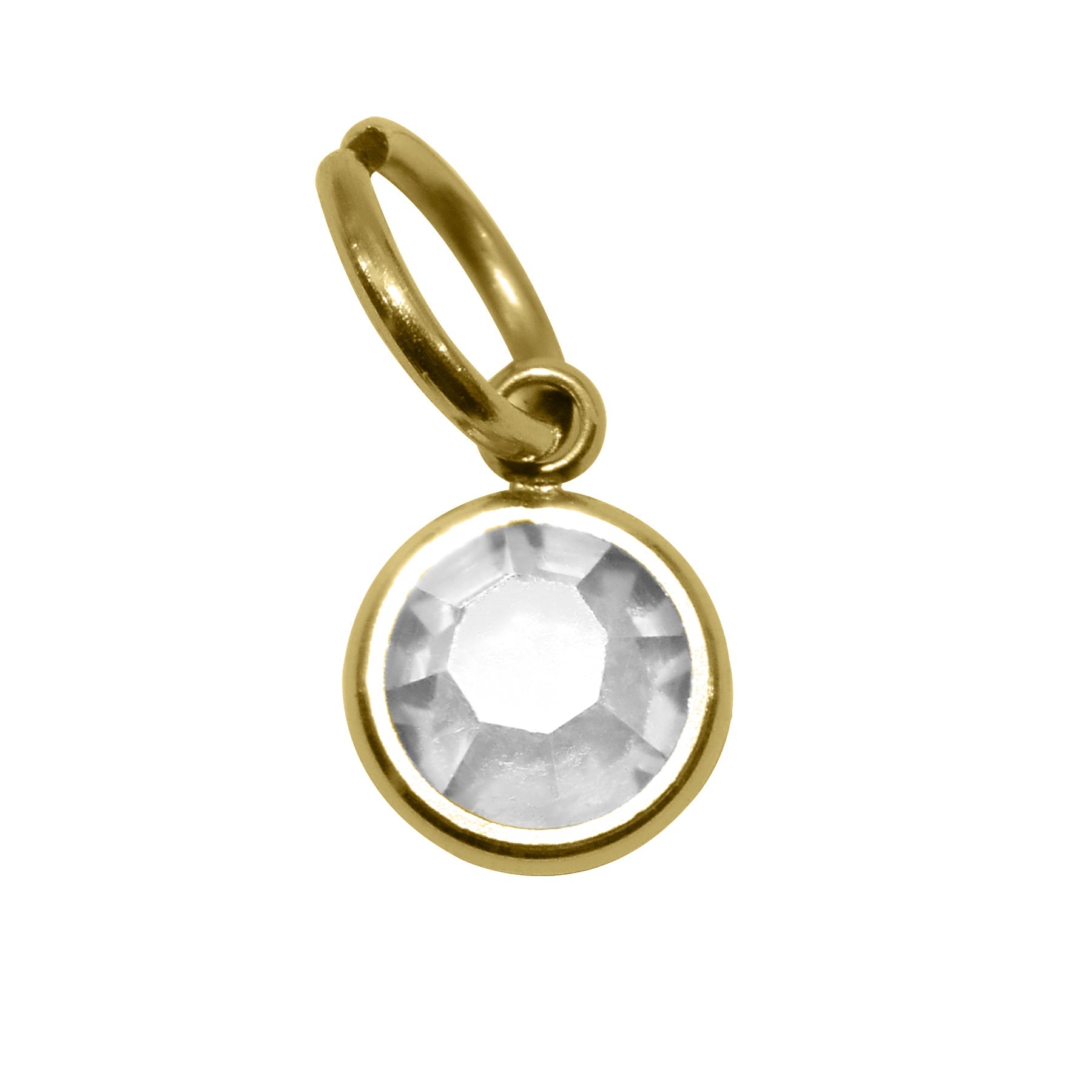 Choose GOLD Hanging Birthstone Charm - Options Variants