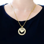 Circle My Heart Necklace - Mothers Jewellery by Belle Fever
