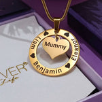Circle My Heart Necklace - Mothers Jewellery by Belle Fever