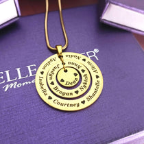 Circles of Loved Ones Personalised Necklace - Mothers Jewellery by Belle Fever