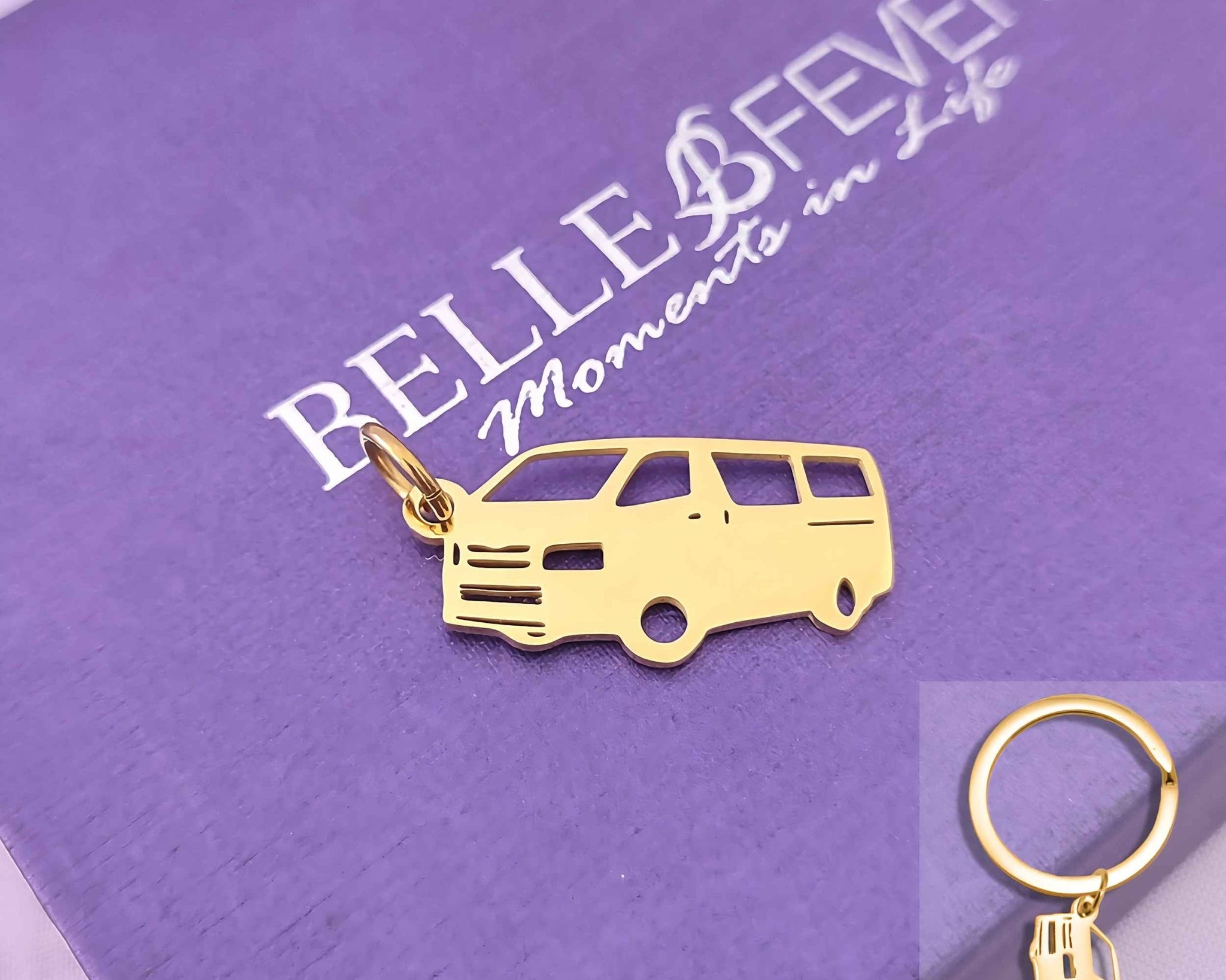 Courier Van Charm for Keyring - Keyrings by Belle Fever