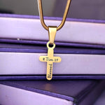 Cross Name Necklace - Name Necklaces by Belle Fever