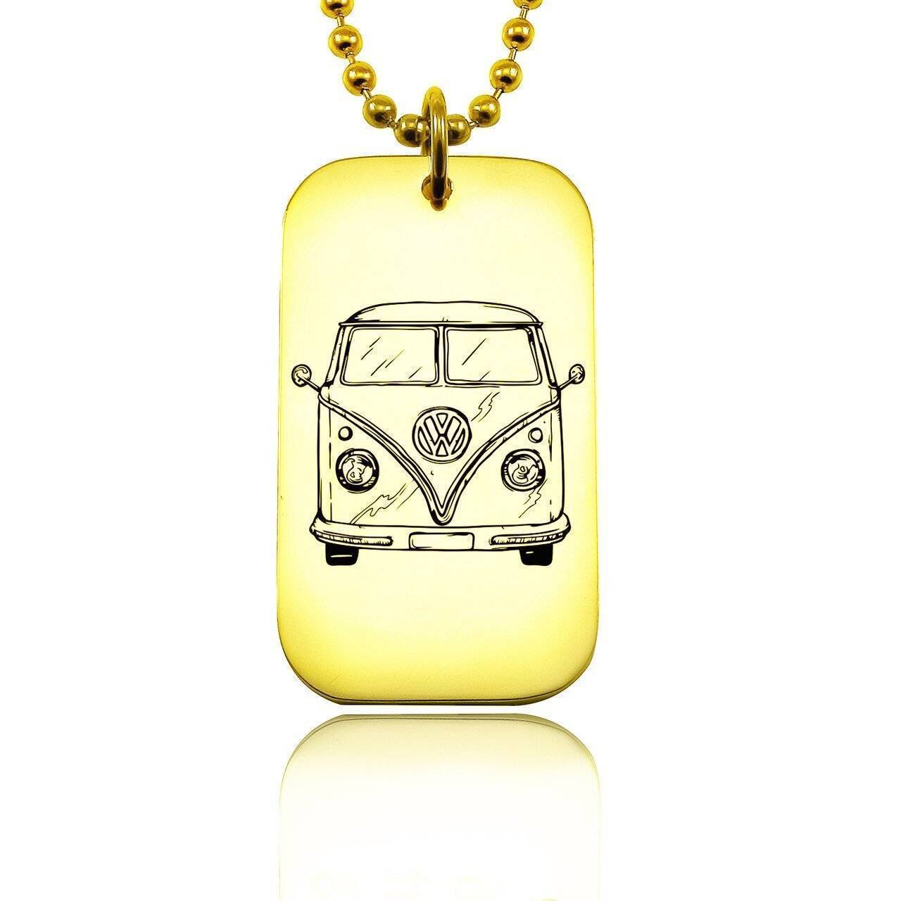 Custom Kids Drawing Dog Tag Necklace - Kids Drawing Jewellery by Belle Fever