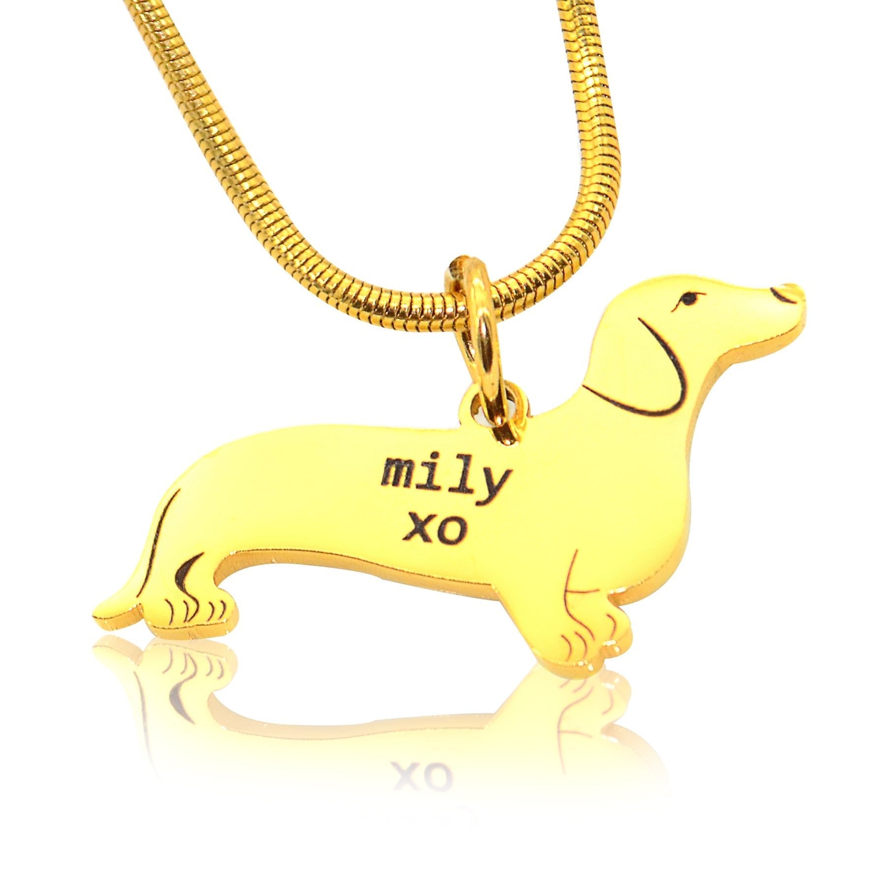 Dachshund Dog Necklace - Pet Jewellery by Belle Fever