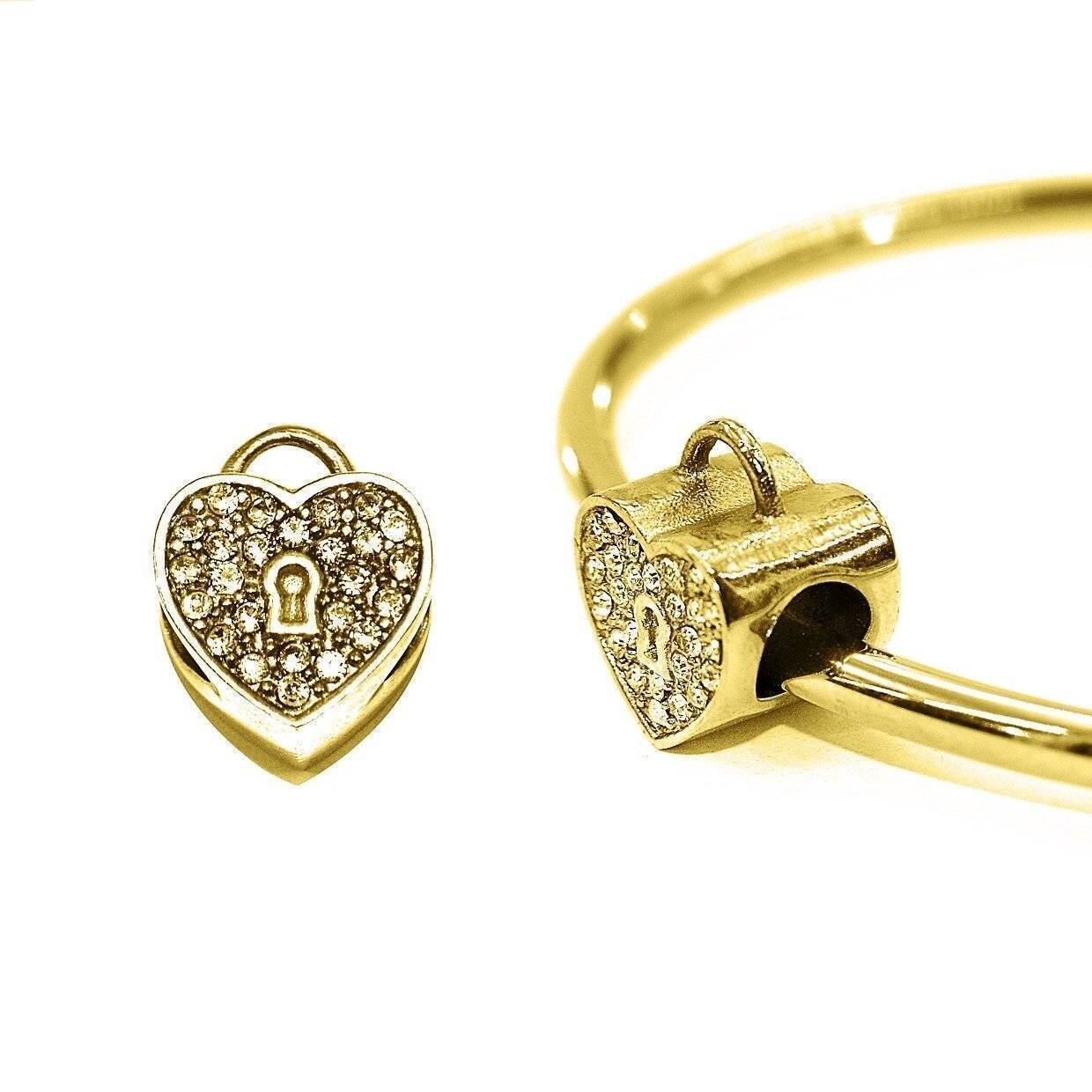 Diamond Heart Charm for Moments Bracelet - Moments Charm Bracelets by Belle Fever