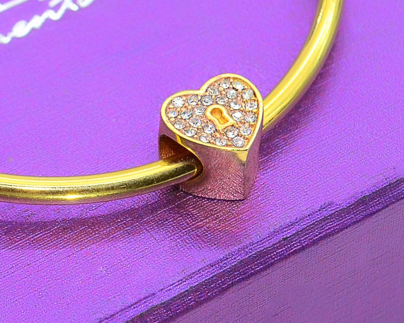 Diamond Heart Charm for Moments Bracelet - Moments Charm Bracelets by Belle Fever