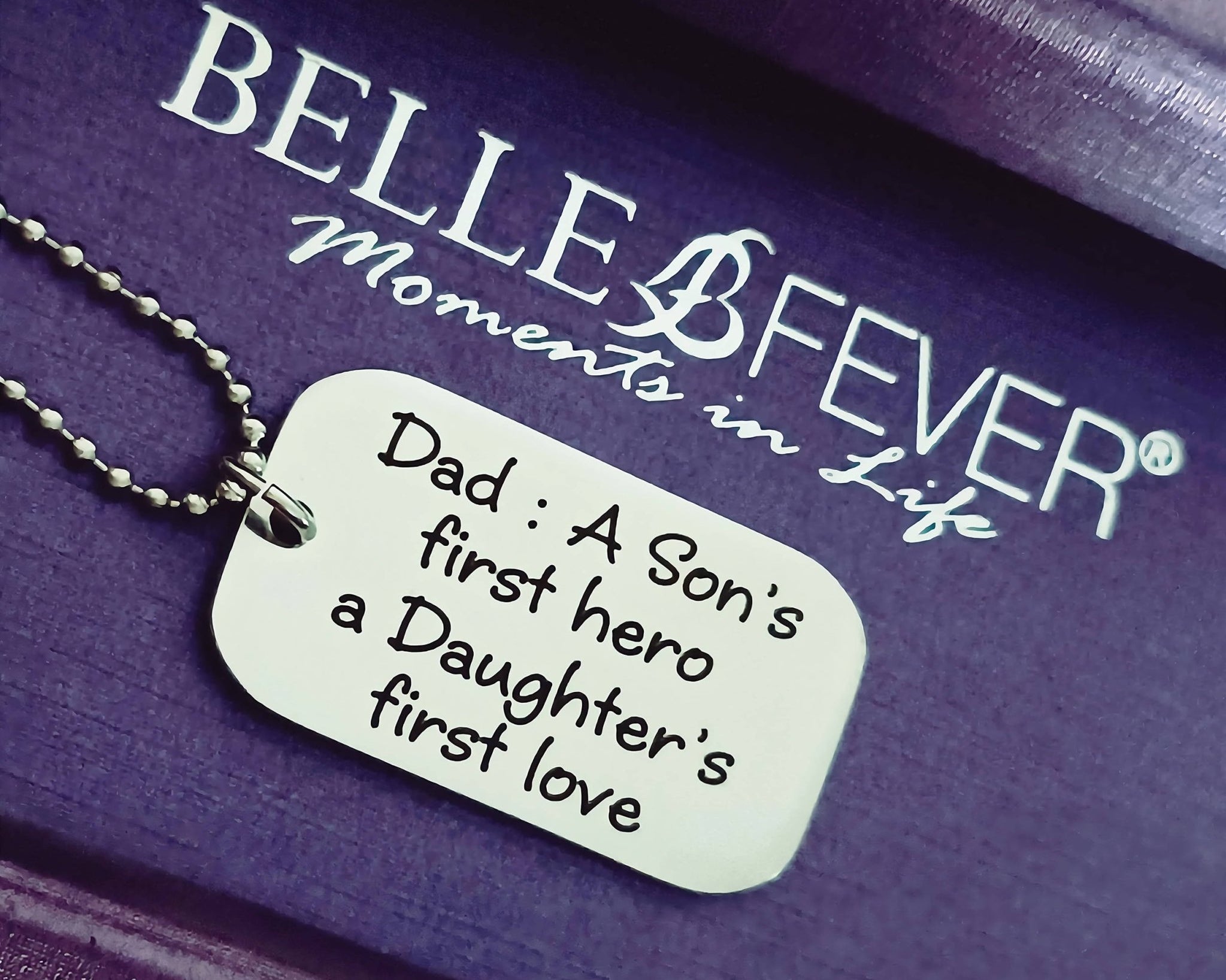 Dog Tag Necklace - First Hero - Mens Jewellery by Belle Fever
