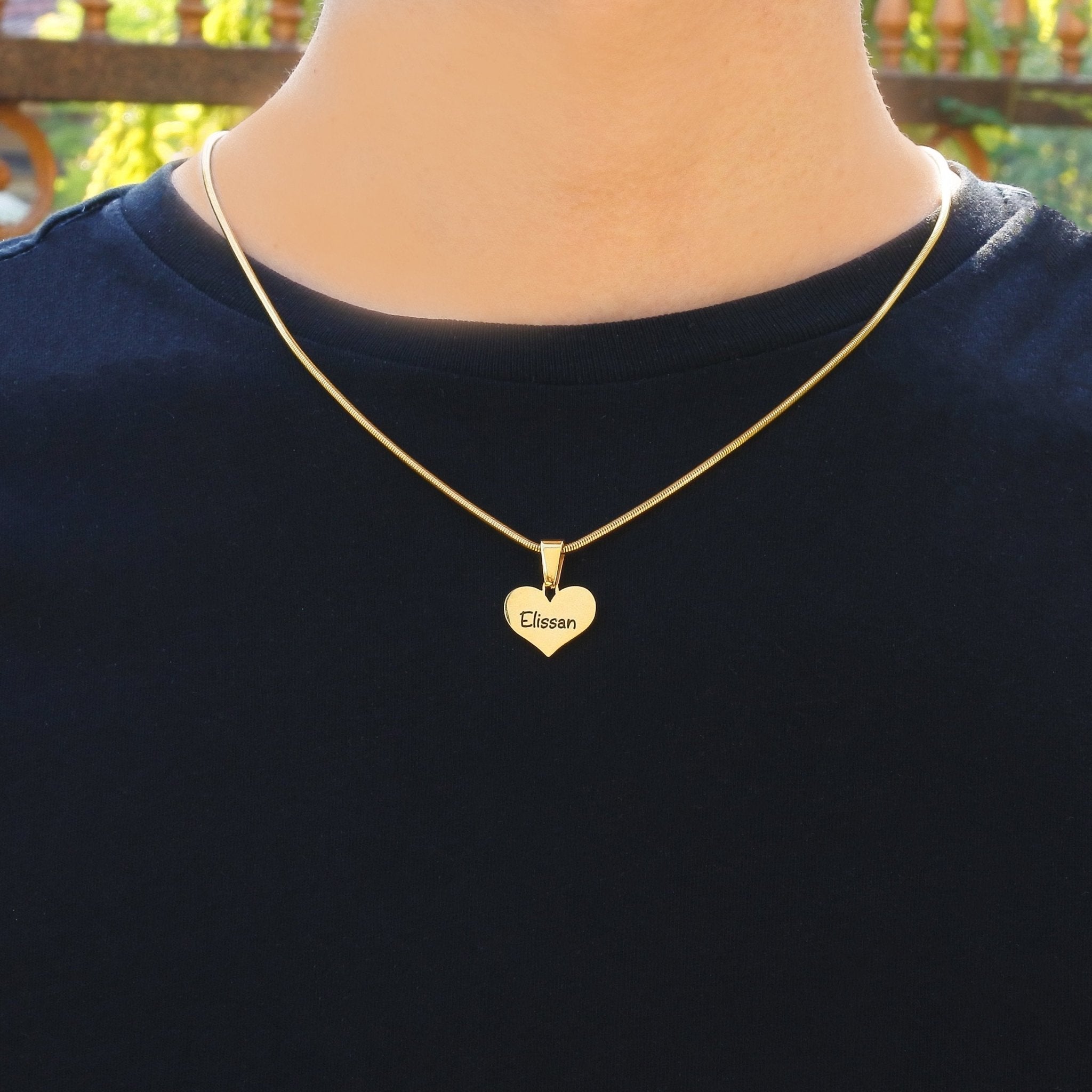 Dog Tag Stolen Heart - Two Necklaces - Mens Jewellery by Belle Fever