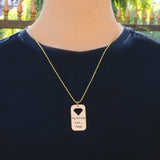 Dog Tag Super Hero Man - Two Necklaces - Mens Jewellery by Belle Fever