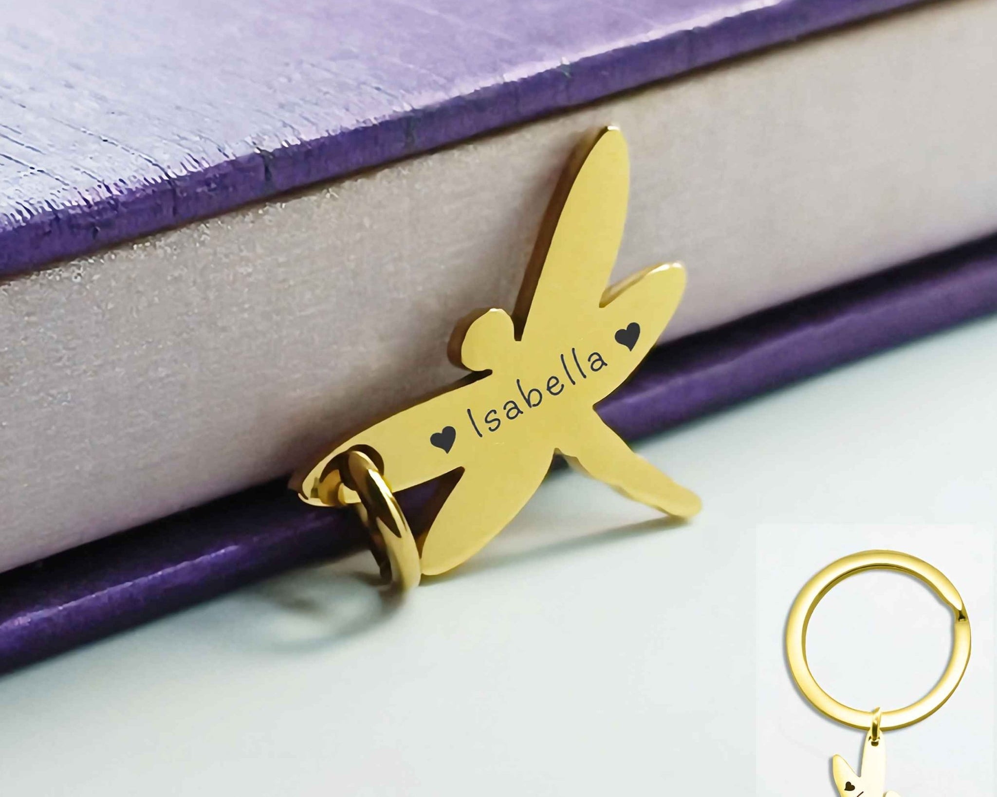 Dragonfly Charm for Keyring - Keyrings by Belle Fever