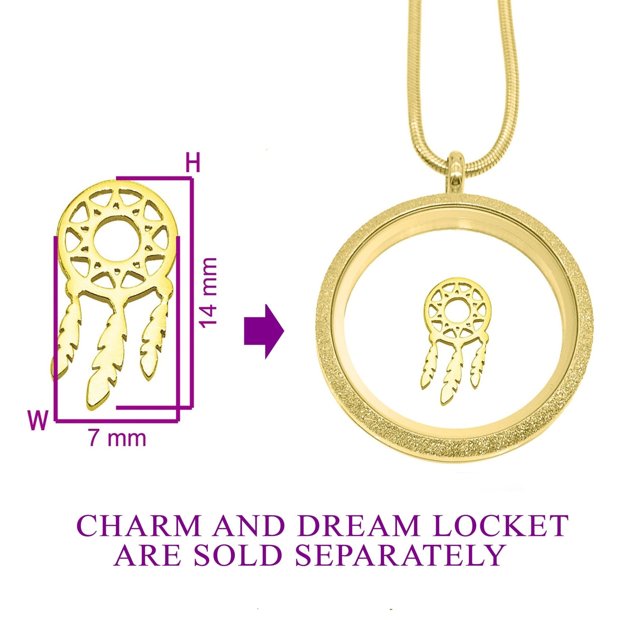 Dream Catcher Charm for Dream Locket - Floating Dream Lockets by Belle Fever