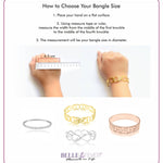 Endless Open Cuff Bangle - Bangles & Bracelets by Belle Fever