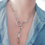 Endless Ties Name Necklace (With Birthstone) - Endless Ties by Belle Fever