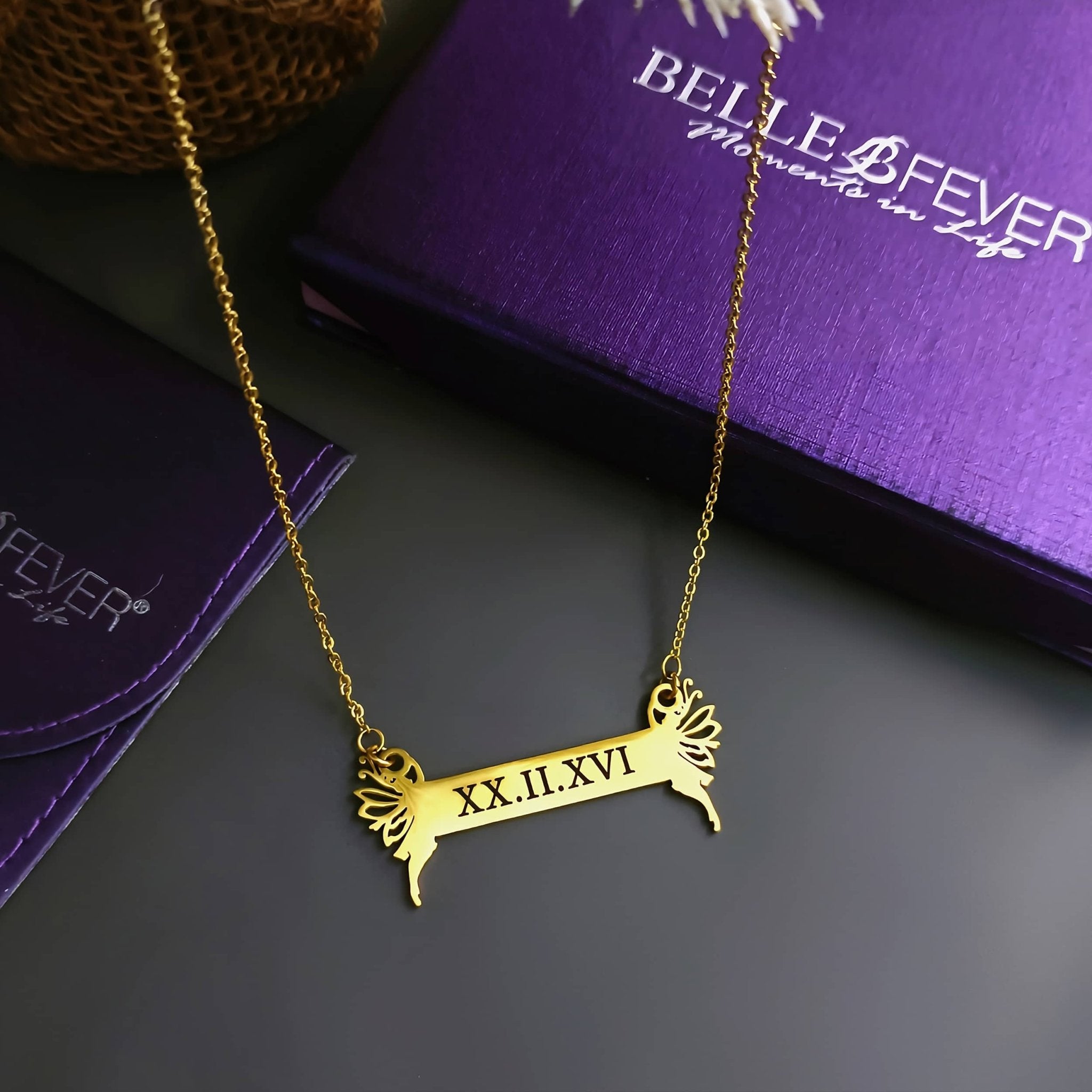 Fairy Name Bar Necklace - Name Necklaces by Belle Fever