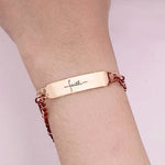 Faith Heart Tag Bracelet - Bangles & Bracelets by Belle Fever