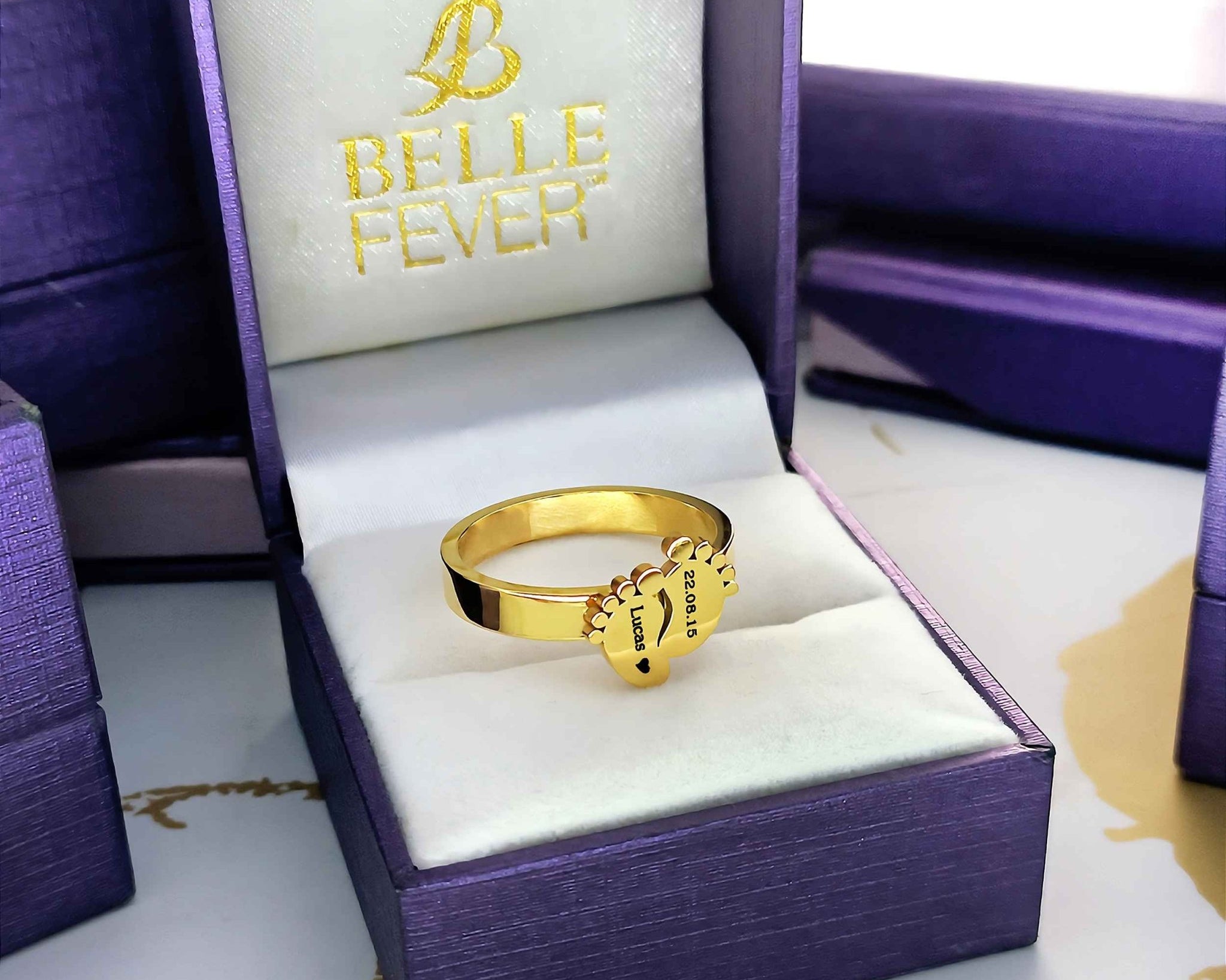Footprint Ring - Rings by Belle Fever