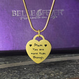 Forever In My Heart Handwriting Necklace - Memorial & Cremation Jewellery by Belle Fever
