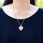 Forever In My Heart Handwriting Necklace - Memorial & Cremation Jewellery by Belle Fever