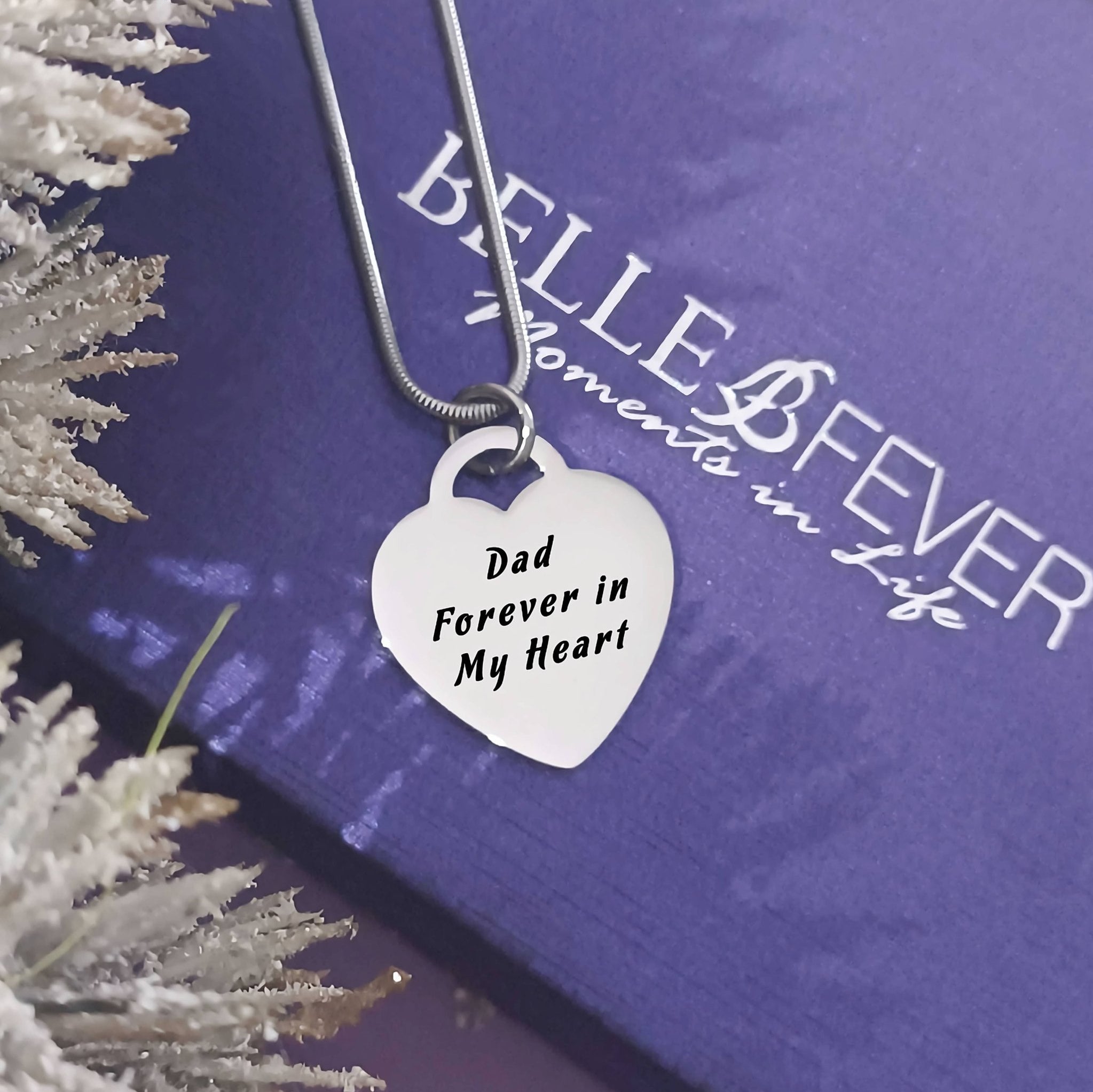 Forever in My Heart Necklace - Memorial & Cremation Jewellery by Belle Fever